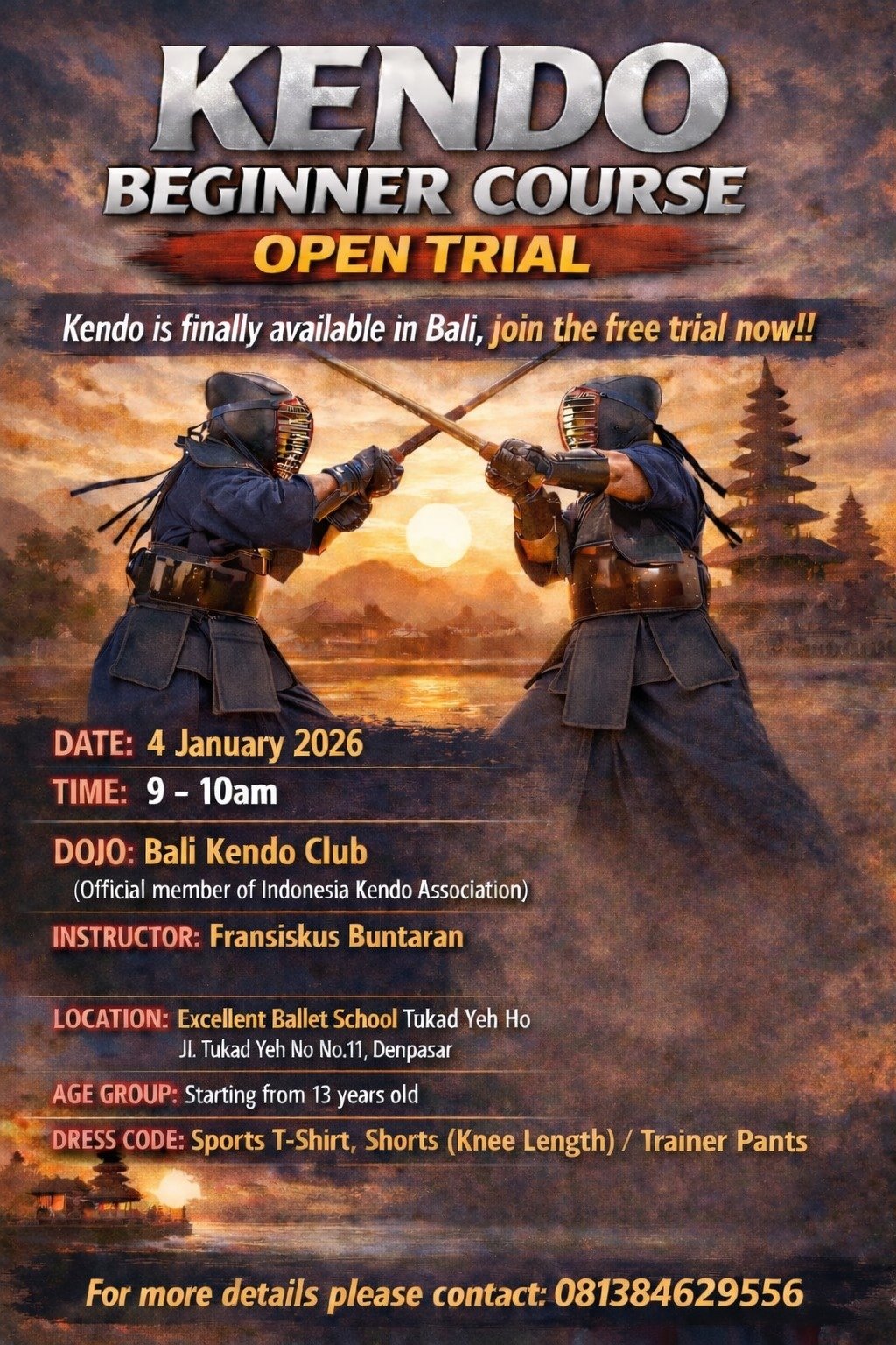 Kendo Bali Open Trial
